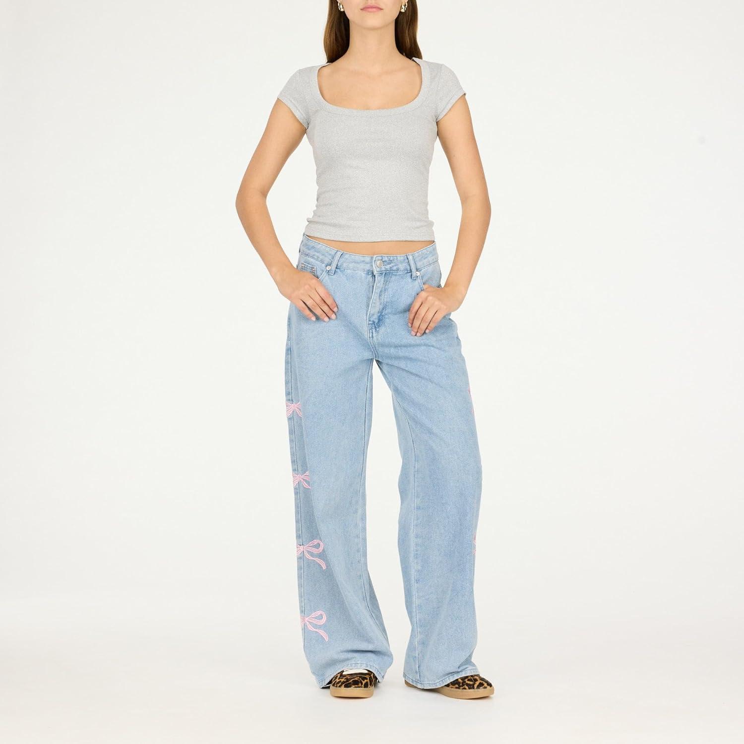 imageForever 21 Womens Short Sleeve Scoop Neck Fitted TopCloud Grey