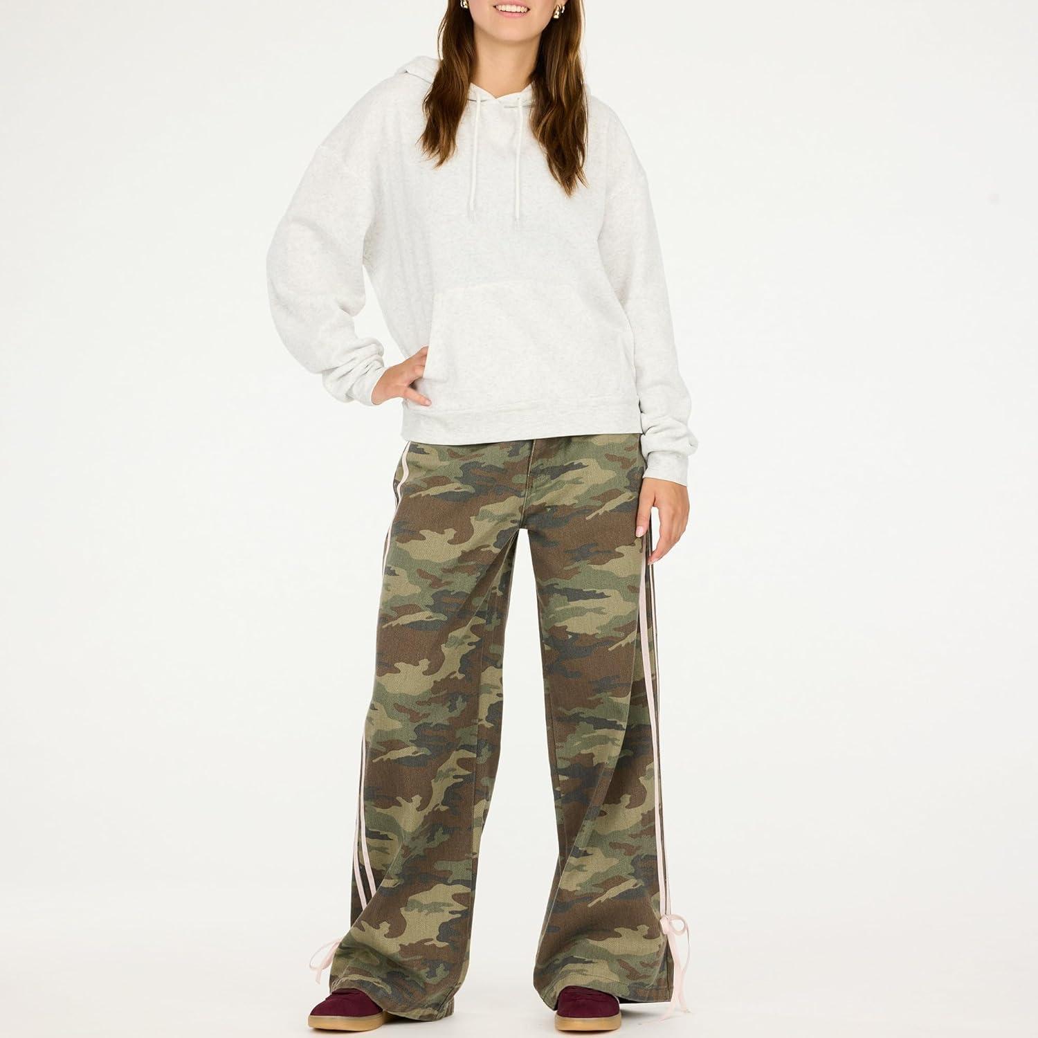 imageForever 21 womens Oversized Fleece Hoodie With Kangaroo PocketCloud Grey