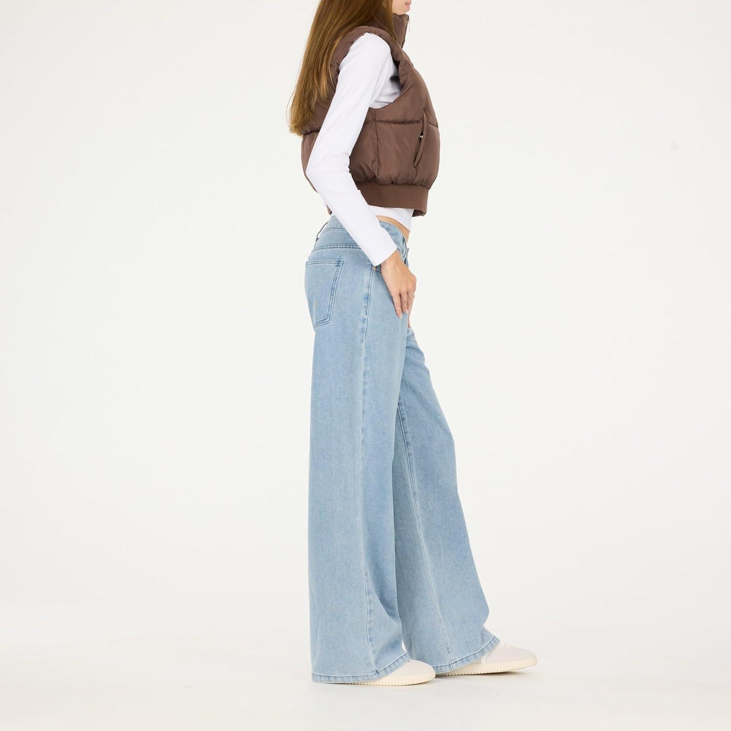 imageForever 21 womens Puffer Vest Cropped Quilted Zipup OuterwearBrown