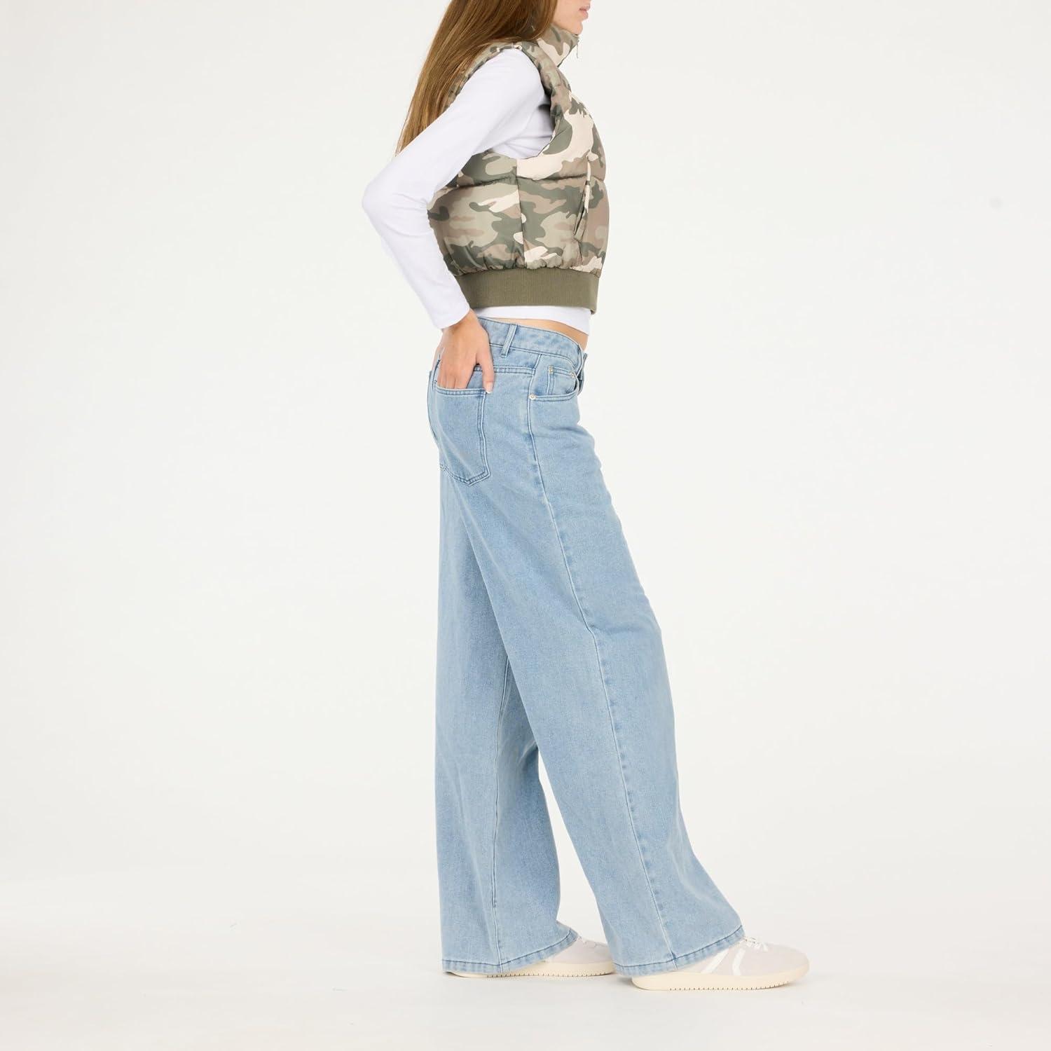 imageForever 21 womens Puffer Vest Cropped Quilted Zipup OuterwearGreen