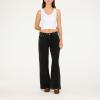 Forever 21 Women’s Wide-Leg Jeans(Black)