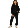 Forever 21 womens Oversized Fleece Hoodie With Kangaroo Pocket(Black)