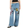 Forever 21 Women’s Wide-Leg Jeans(Medium Blue)