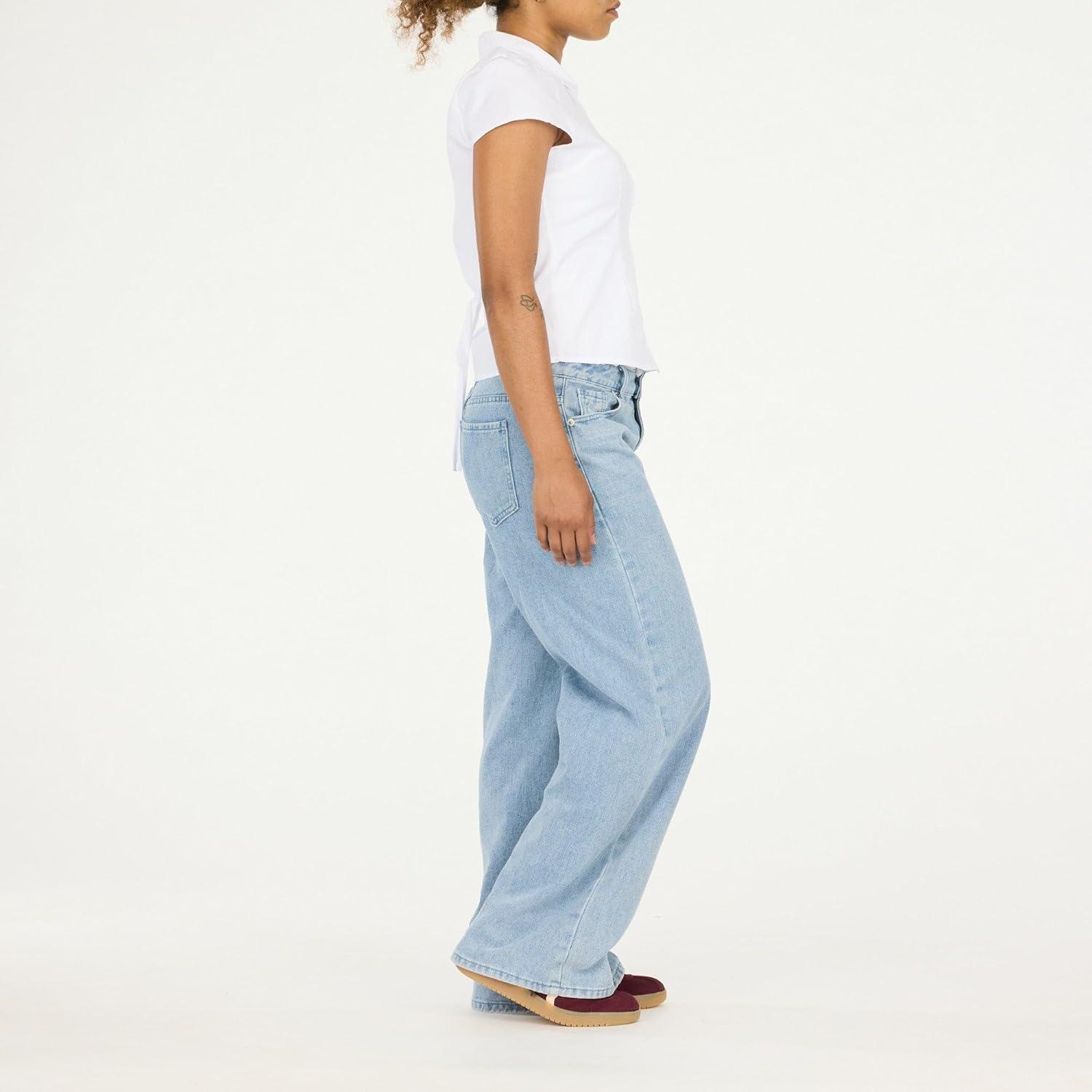 imageForever 21 Womens Poplin Button Down Collard Shirt with Self Tie BackWhite