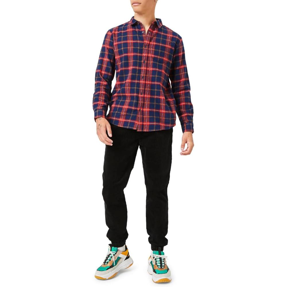 imageForever 21 Mens Corduroy Drawstring JoggersBlack