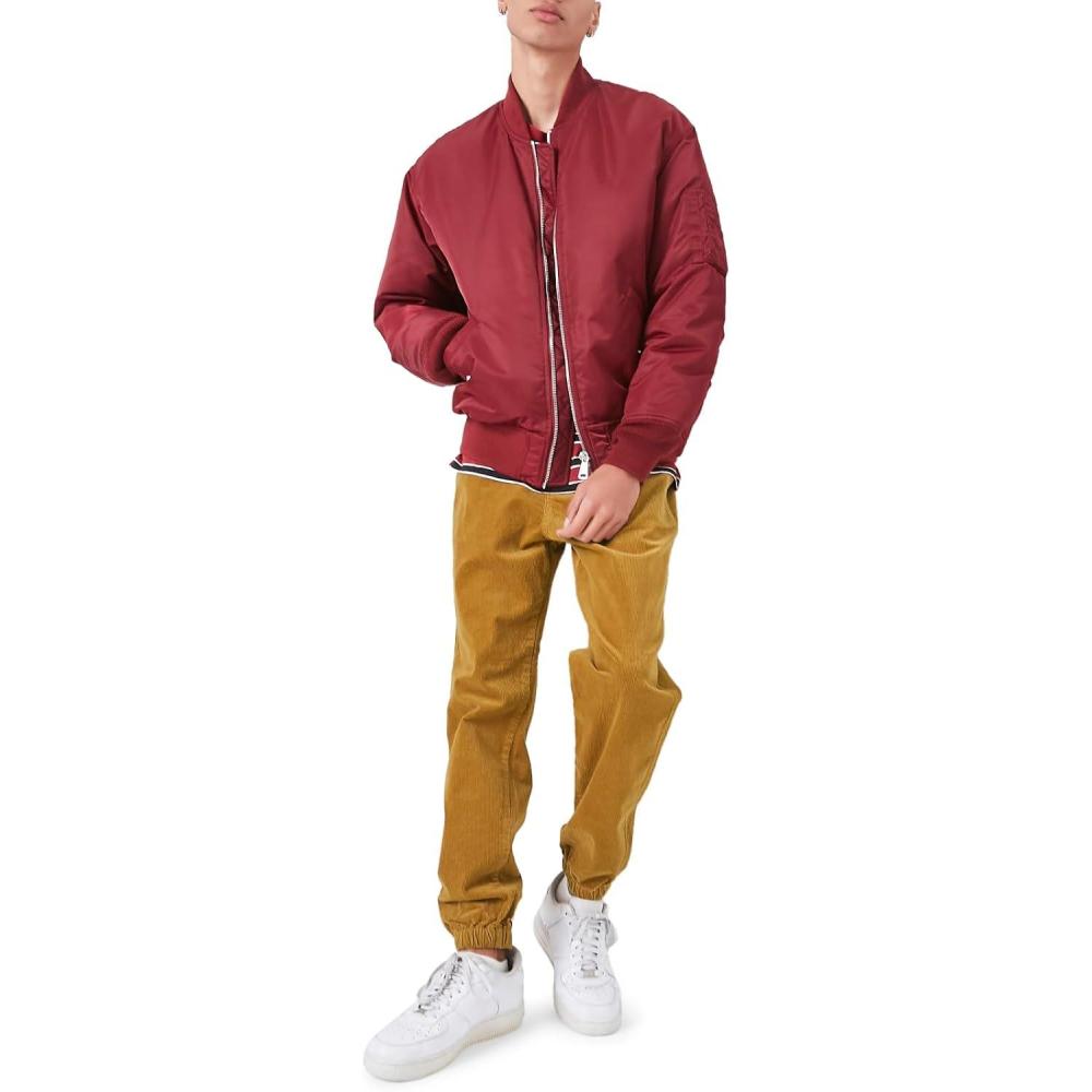 imageForever 21 Mens Corduroy Drawstring JoggersCamel