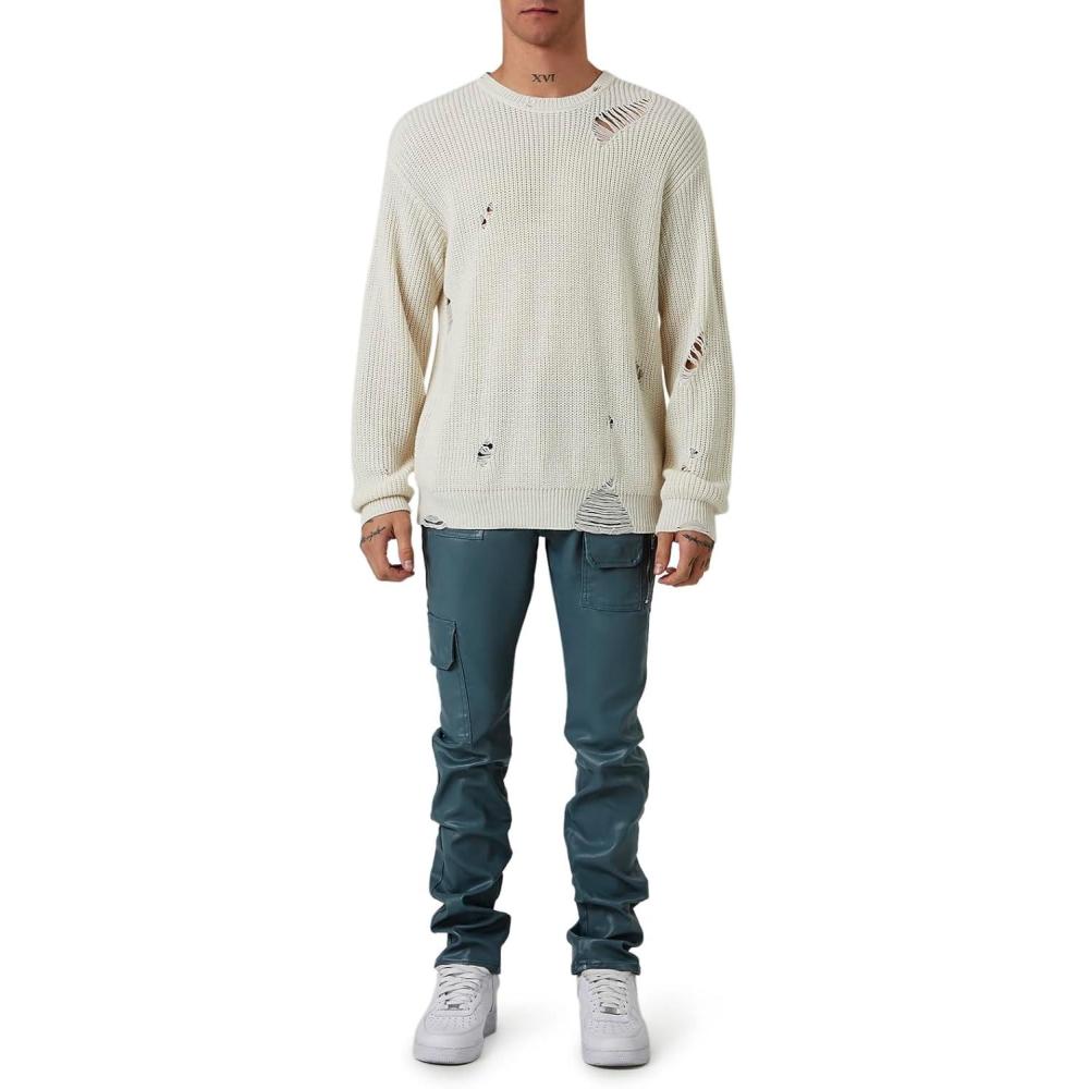 imageForever 21 Mens MidRise Cargo Skinny JeansPewter