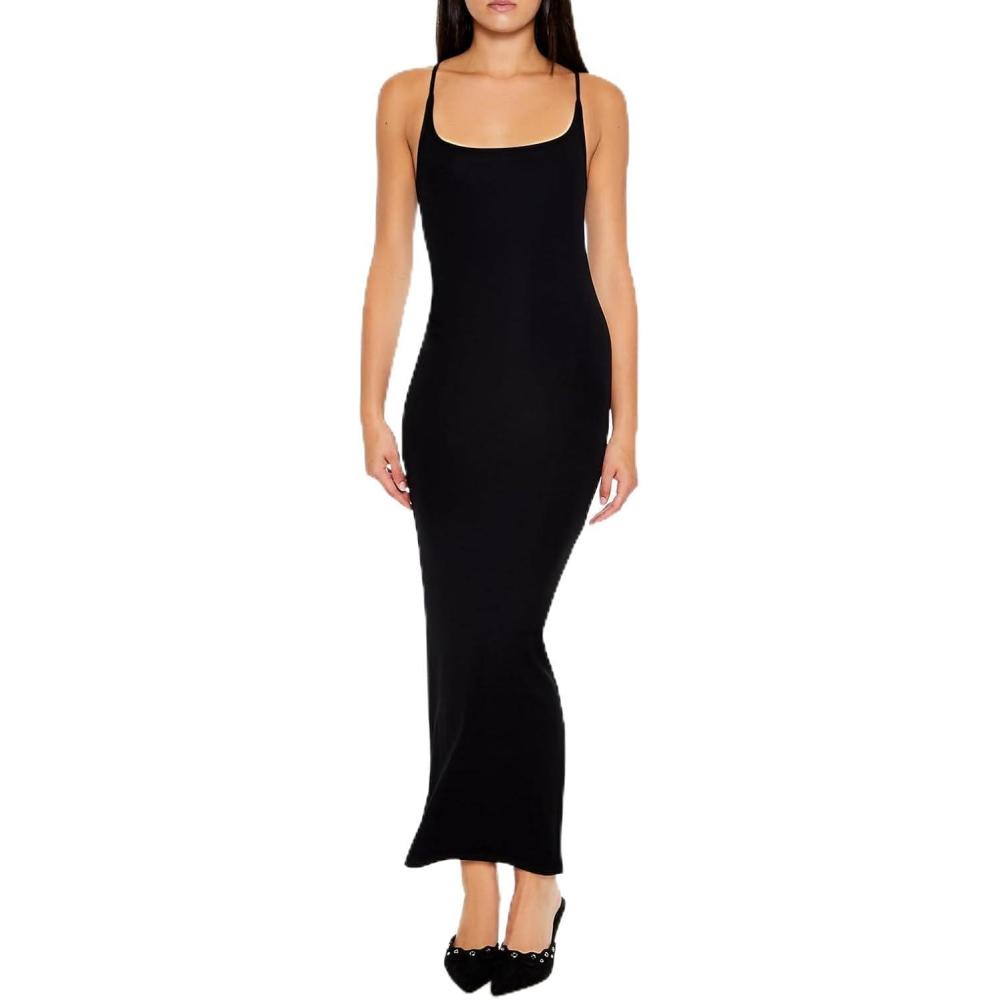 imageForever 21 Womens Cami Bodycon Maxi DressBlack