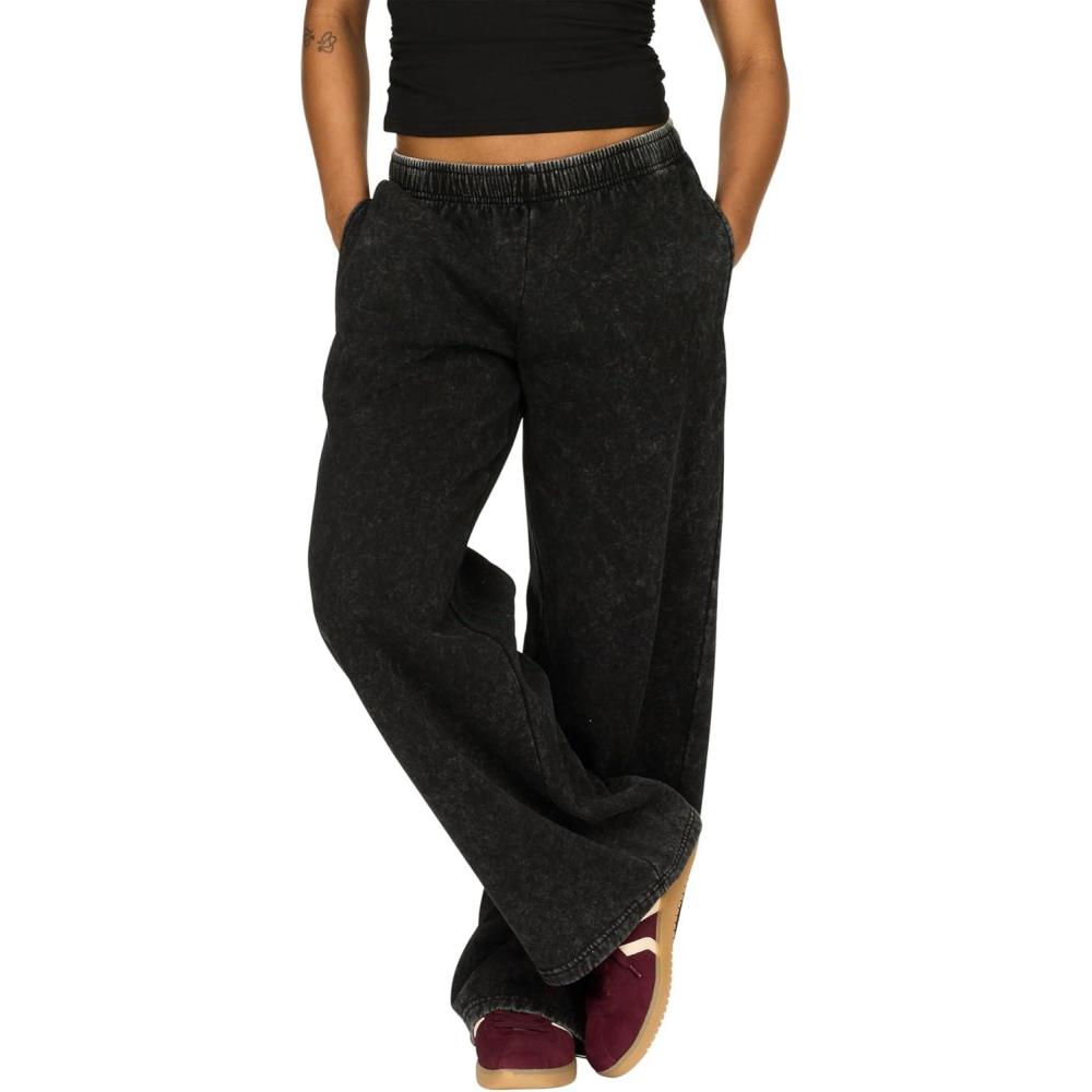 imageForever 21 Womens Wide Leg JoggerBlack