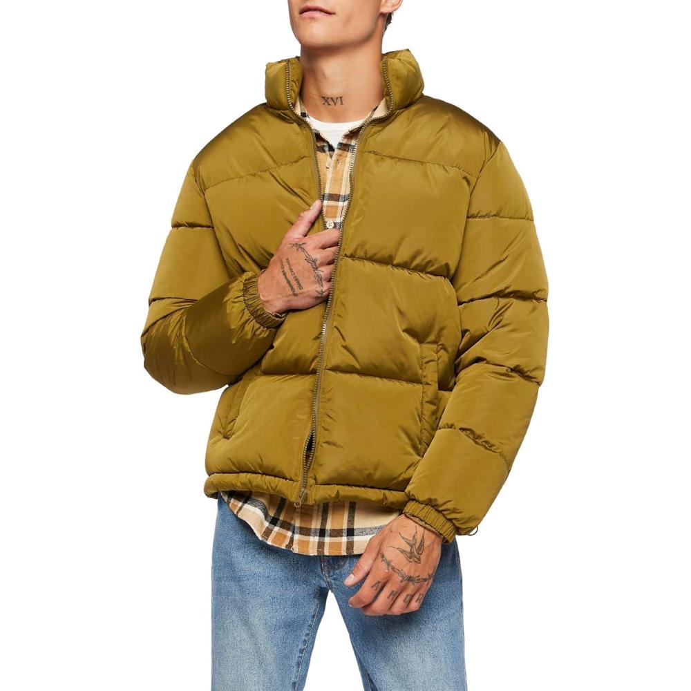 imageForever 21 mens Quilted Puffer JacketGreen