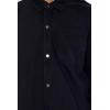 Forever 21 Men’s Cotton Curved-Hem Shirt(Black)