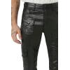 Forever 21 Men’s Mid-Rise Cargo Skinny Jeans(Black)