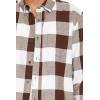 Forever 21 Men’s Plaid Flannel Shirt(Brown)