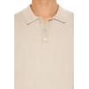 Forever 21 Men’s Sweater-Knit Polo Shirt(Brown)