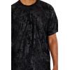 Forever 21 Mens Textured Crew Neck Tee(Black)