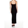 Forever 21 Womens Cami Bodycon Maxi Dress(Black)