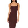 Forever 21 Womens Cami Bodycon Maxi Dress(Dark Cocoa)