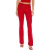 Forever 21 Women’s Contour Sculpt Rhinestone Pants(Dark Red)