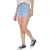 Forever 21 Womens Curvy Rolled Cuff Denim Shorts(Light Denim)