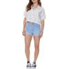 Forever 21 Womens Curvy Rolled Cuff Denim Shorts(Light Denim)