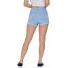 Forever 21 Womens Curvy Rolled Cuff Denim Shorts(Light Denim)
