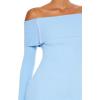 Forever 21 Women’s Off-The-Shoulder Mini Sweater Dress(Blue Water)