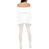 Forever 21 Women’s Off-The-Shoulder Mini Sweater Dress(Egret)