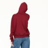 Forever 21 Women’s Oversized Fleece Hoodie Sweatshirt with Kangaroo Pocket(Burgundy)