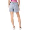 Forever 21 Women’s Raw-Cut Denim Shorts(Blue)
