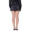 Forever 21 Womens Satin A-line Mini Skirt(Black)