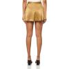Forever 21 Womens Satin A-line Mini Skirt(Cigar)
