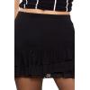 Forever 21 Womens Tiered Flounce Mini Skirt(Black)