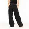Forever 21 Womens Wide Leg Jogger(Black)