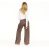 Forever 21 Womens Wide Leg Jogger(Brown)