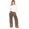 Forever 21 Womens Wide Leg Jogger(Brown)
