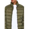 Forever 21 mens Packable Zip-up Puffer Jacket(Olive)