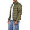 Forever 21 mens Packable Zip-up Puffer Jacket(Olive)