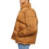 Forever 21 mens Quilted Puffer Jacket(Brown)