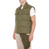 Forever 21 mens Utility Zip-up Pocket Vest(Olive)