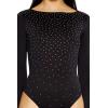 Forever 21 womens Contour Sculpt Rhinestone Bodysuit(Black)