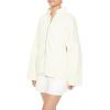 Forever 21 womens Quilted Zip-up Jacket(Vanilla)