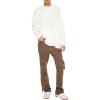 Forever 21 Men’s Mid-Rise Utility Cargo Jeans(Oatmeal)