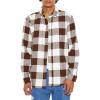 Forever 21 Men’s Plaid Flannel Shirt(Brown)