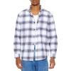Forever 21 Men’s Plaid Flannel Shirt(White)
