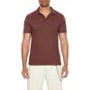 Forever 21 Men’s Short-Sleeve Polo Shirt(Chocolate)