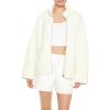 Forever 21 womens Quilted Zip-up Jacket(Vanilla)