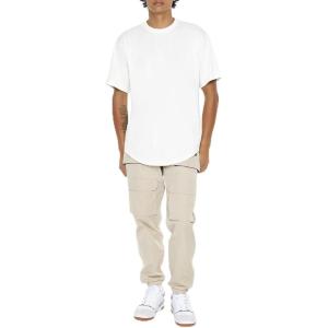 Forever 21 Men’s Slim-fit Drawstring Cargo Joggers(Taupe)