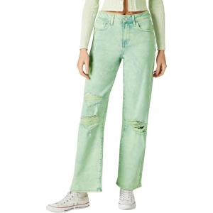 Forever 21 Women’s Distressed 90s-fit Jeans(Melon Smoothie)