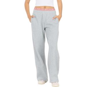 Forever 21 Women’s Wide-Leg Jogger Fleece Sweatpants(Grey)