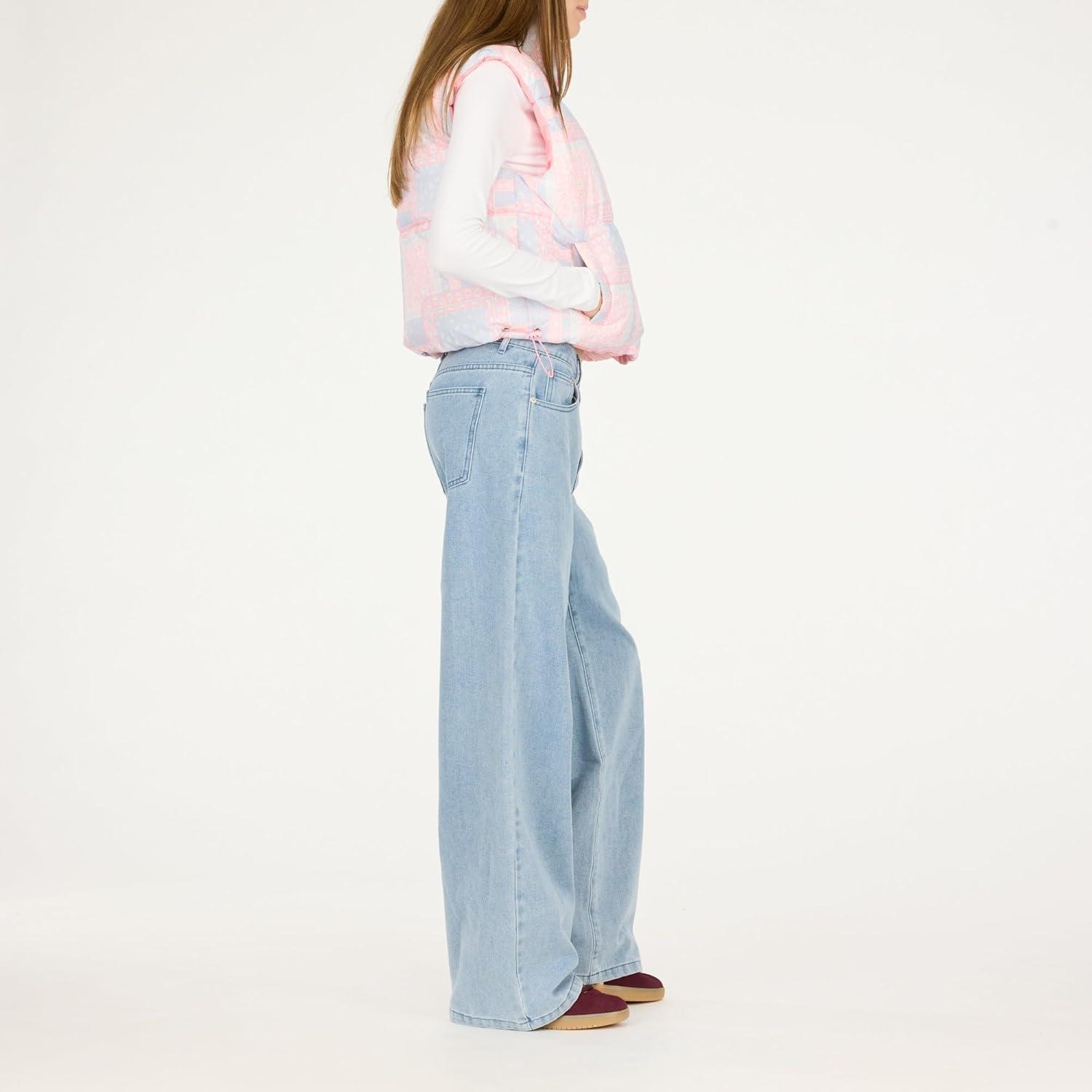 imageForever 21 womens Printed Puffer Vest Lightweight Quilted Zipup OuterwearPink